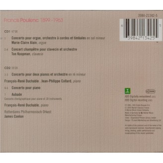 POULENC - Conlon - Concert champêtre, pour clavecin et orchestre FP.049..